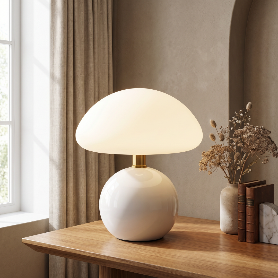 Mushroom Table Lamp with Soft Ambient Light