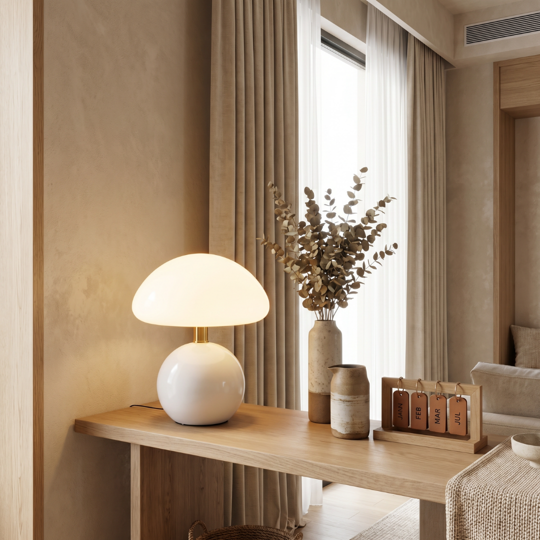 Mushroom Table Lamp with Soft Ambient Light
