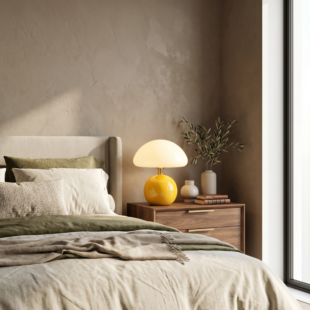 Mushroom Table Lamp with Soft Ambient Light