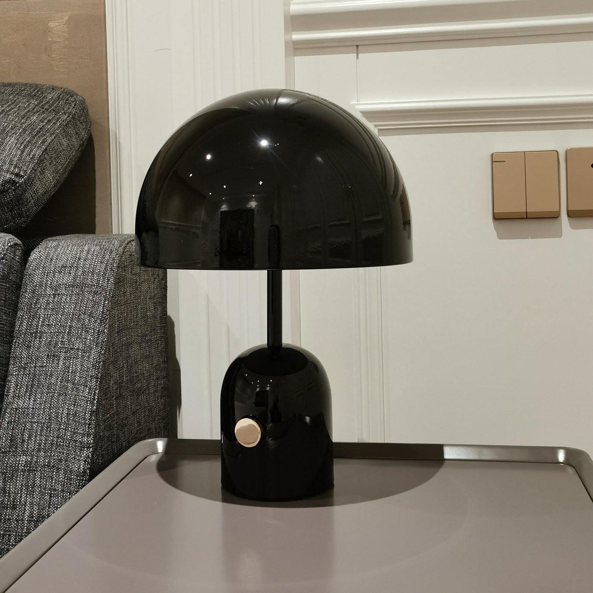Reflective Dome Table Lamp with Focused Downlight