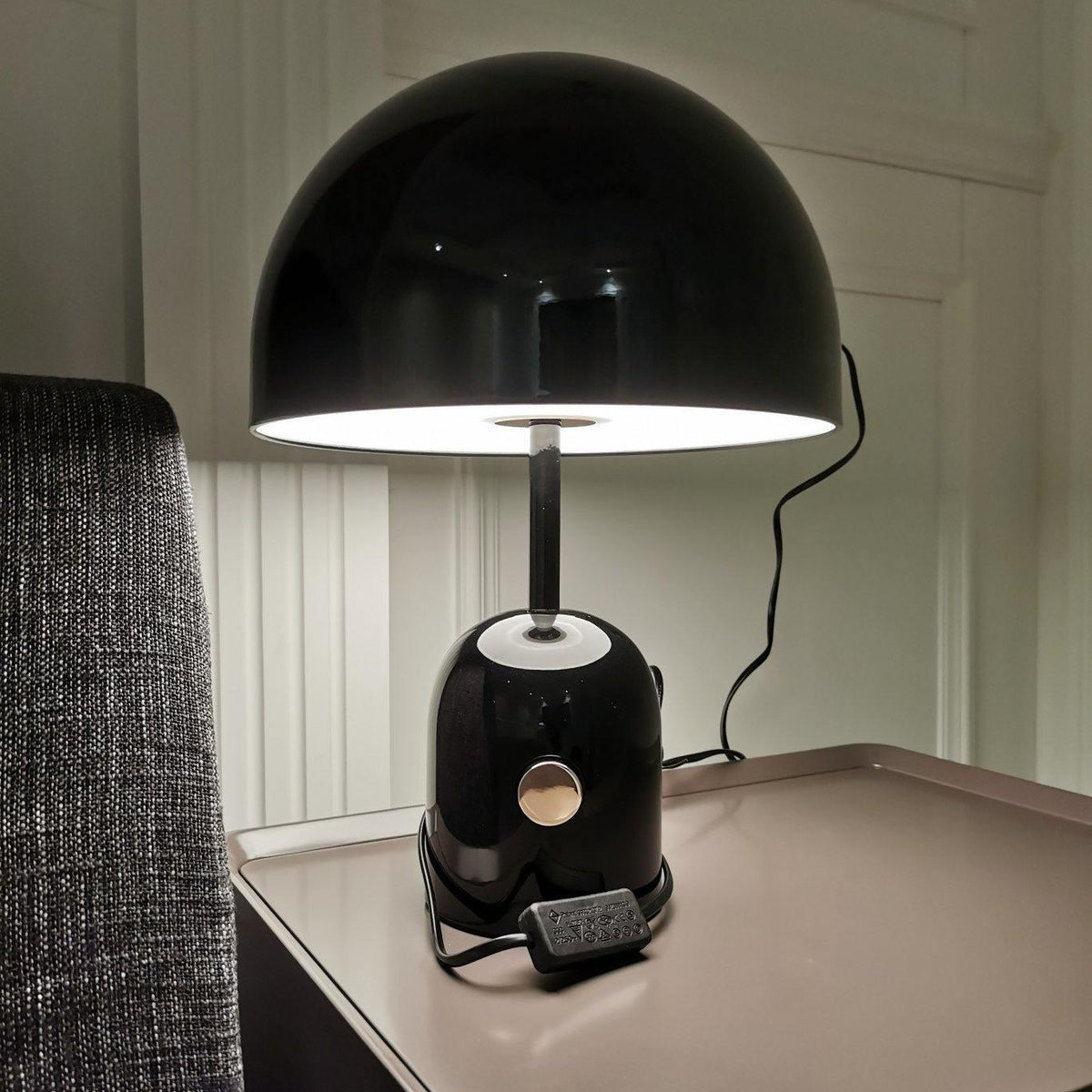 Reflective Dome Table Lamp with Focused Downlight