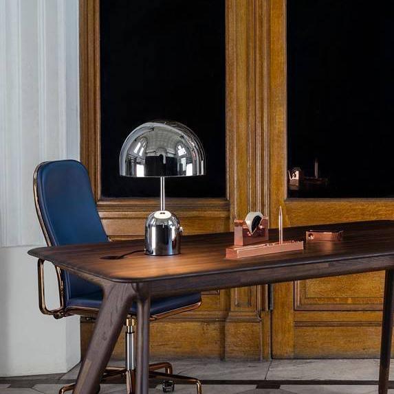 Reflective Dome Table Lamp with Focused Downlight