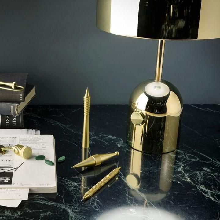Reflective Dome Table Lamp with Focused Downlight
