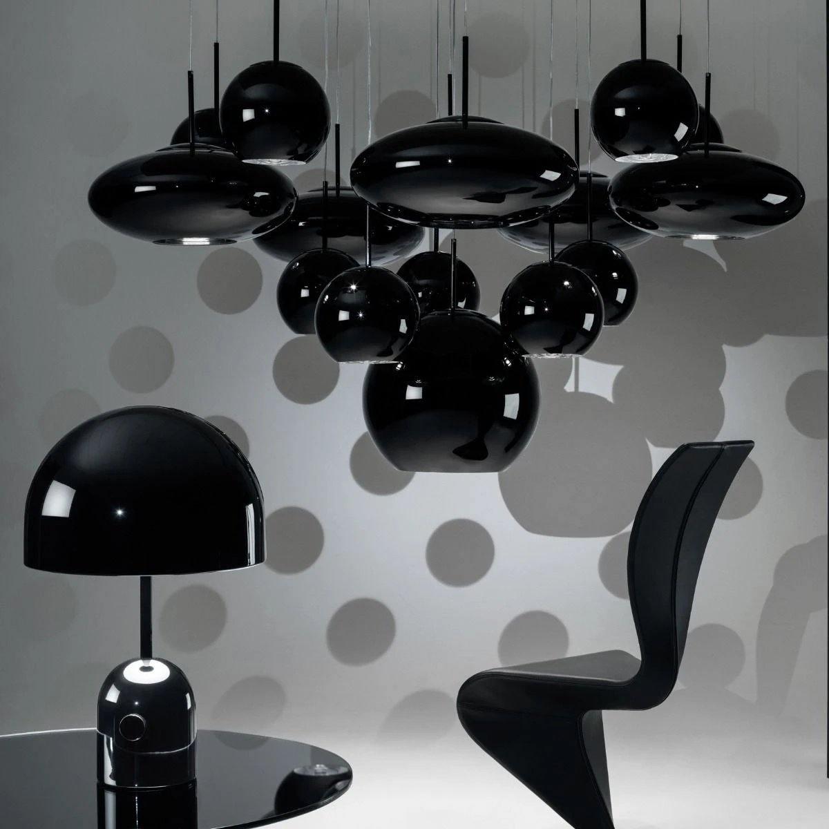 Reflective Dome Table Lamp with Focused Downlight