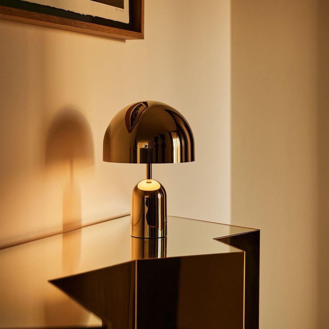 Reflective Dome Table Lamp with Focused Downlight