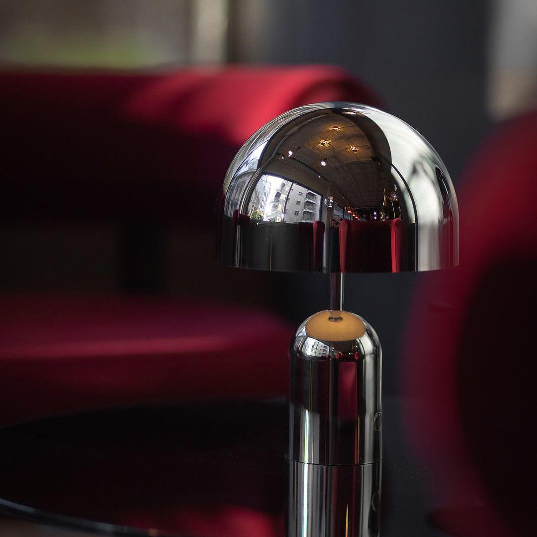 Reflective Dome Table Lamp with Focused Downlight