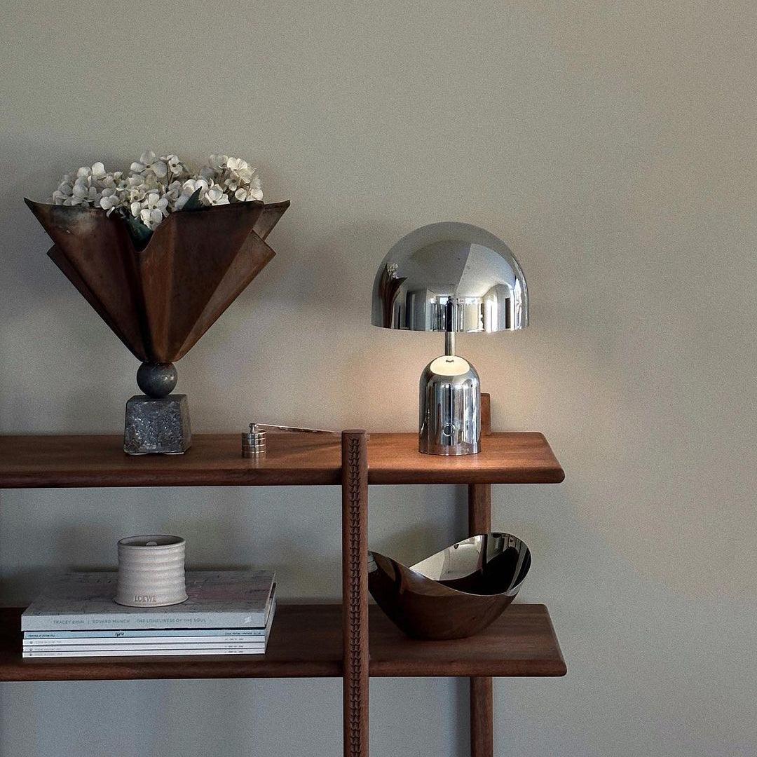 Reflective Dome Table Lamp with Focused Downlight