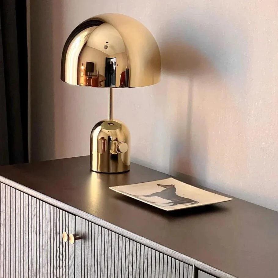 Reflective Dome Table Lamp with Focused Downlight