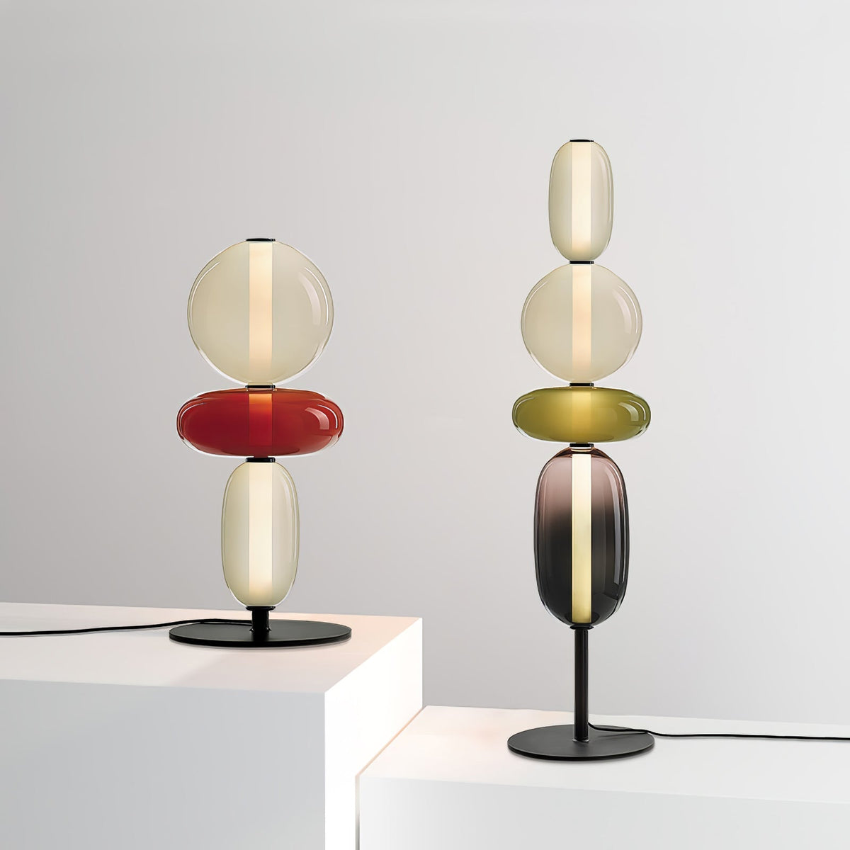 Halo Glass Table Lamp with Warm Ambient Glow