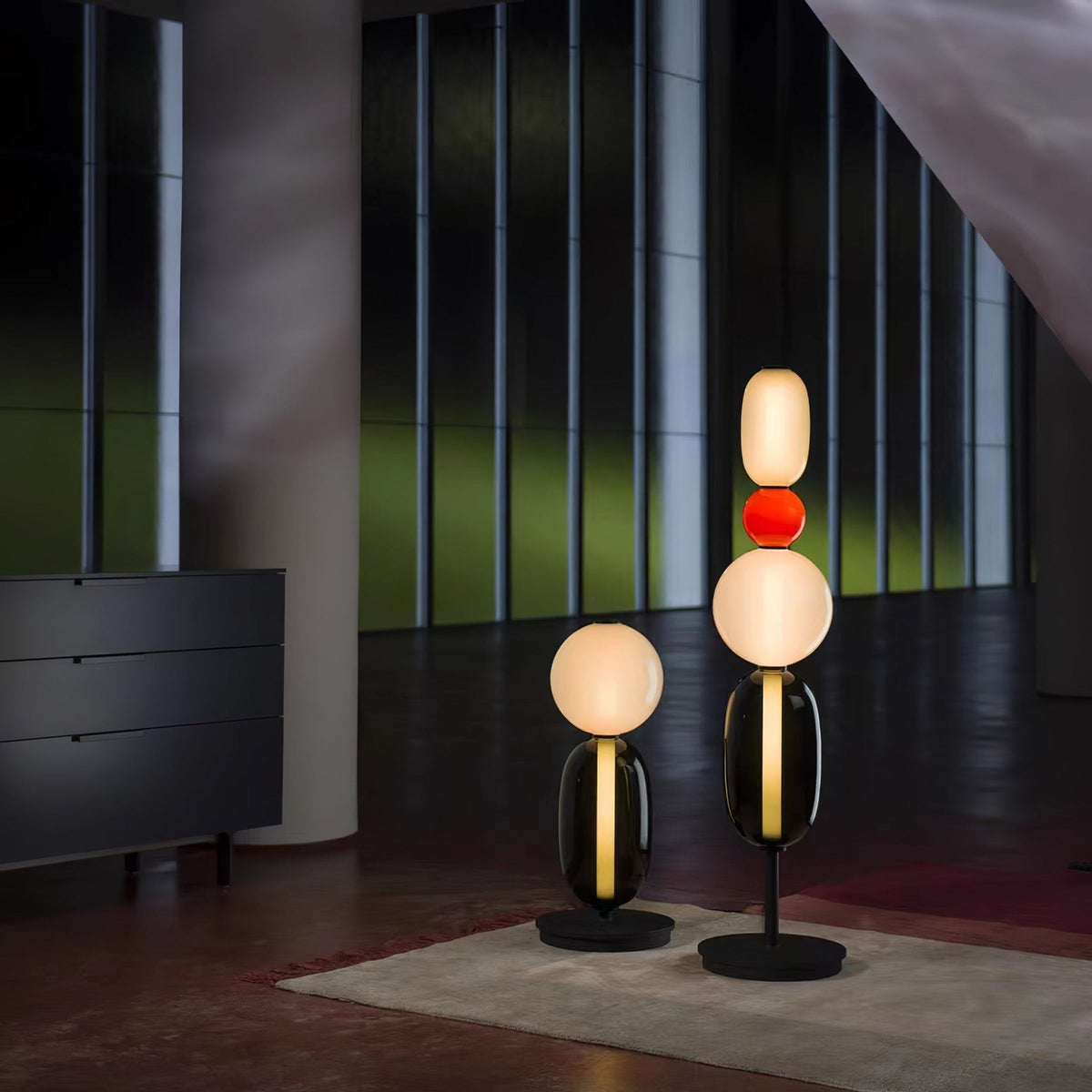 Halo Glass Table Lamp with Warm Ambient Glow