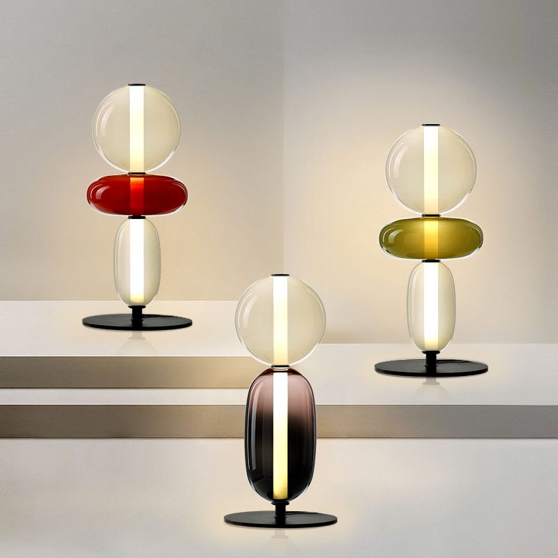 Halo Glass Table Lamp with Warm Ambient Glow