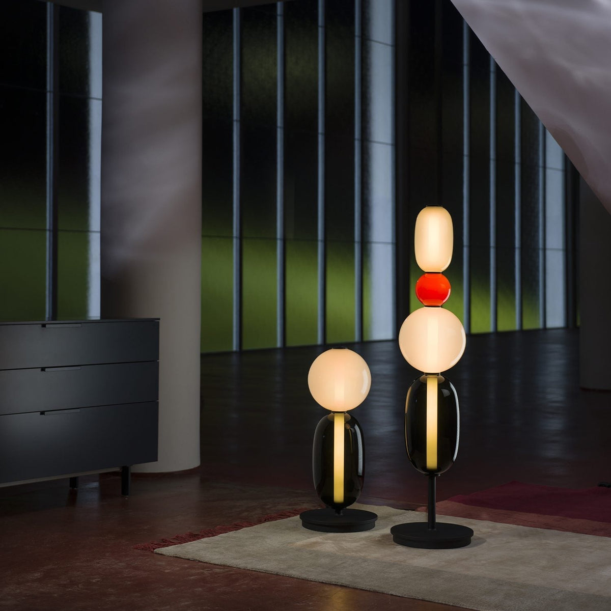 Halo Glass Table Lamp with Warm Ambient Glow