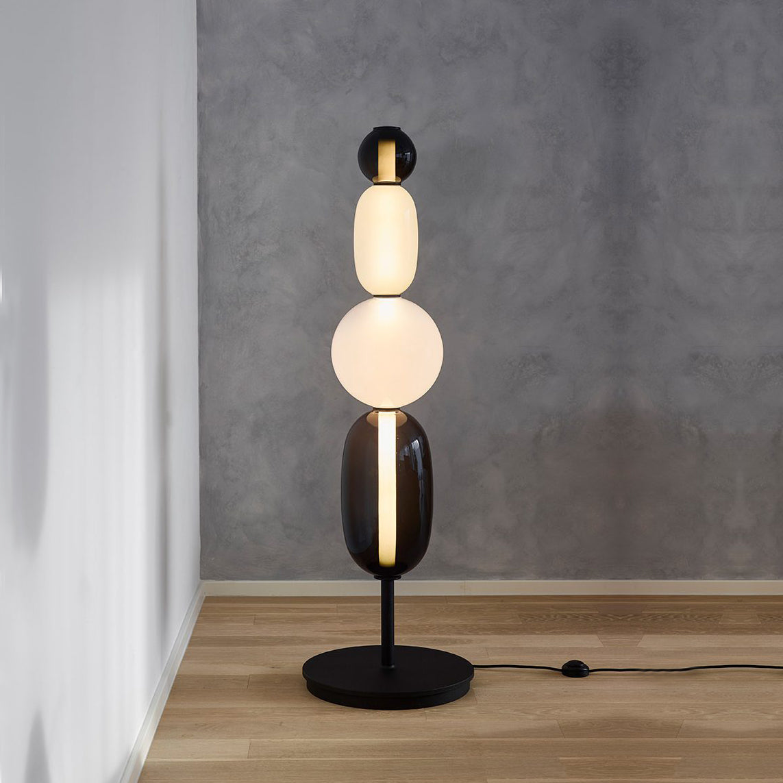 Halo Glass Table Lamp with Warm Ambient Glow