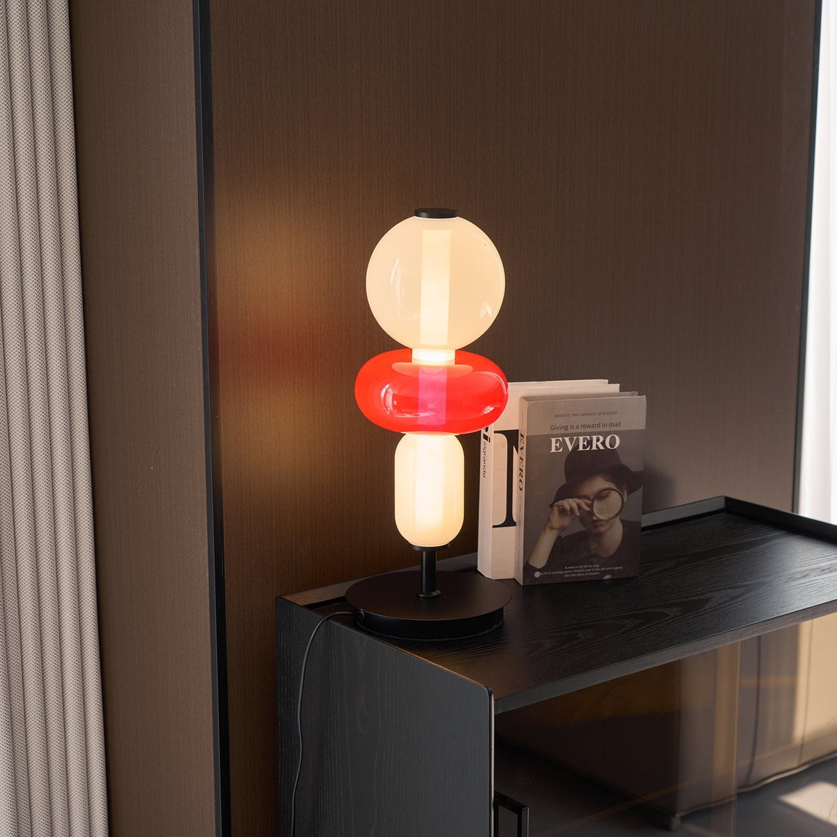 Halo Glass Table Lamp with Warm Ambient Glow