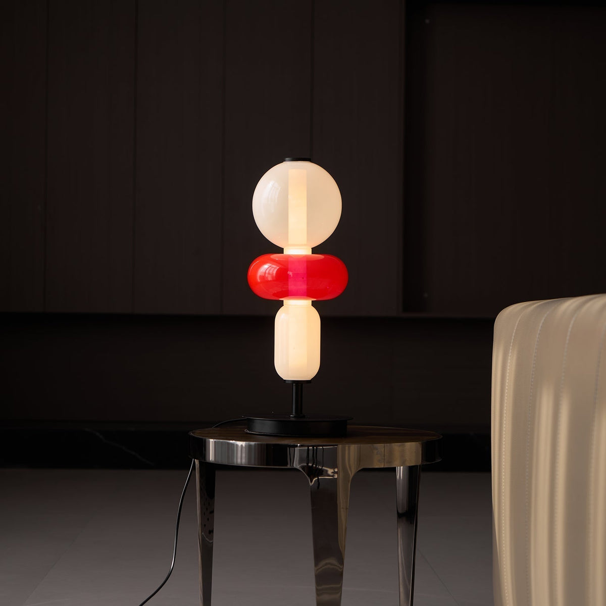 Halo Glass Table Lamp with Warm Ambient Glow