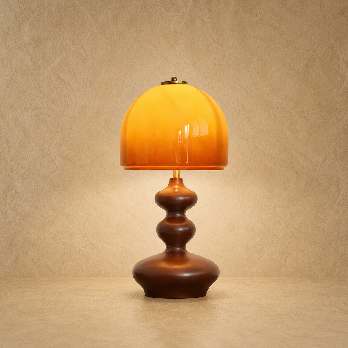Velora Sculpted Glass Table Lamp