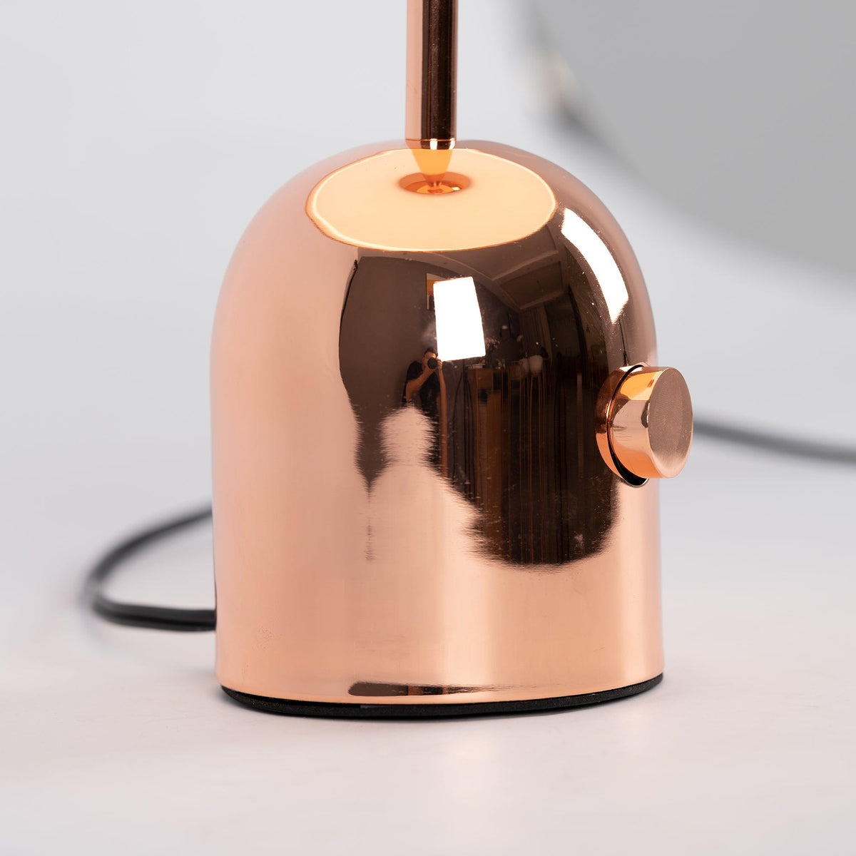 Reflective Dome Table Lamp with Focused Downlight