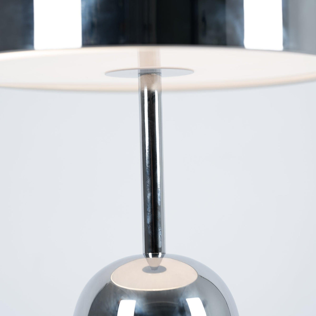 Reflective Dome Table Lamp with Focused Downlight