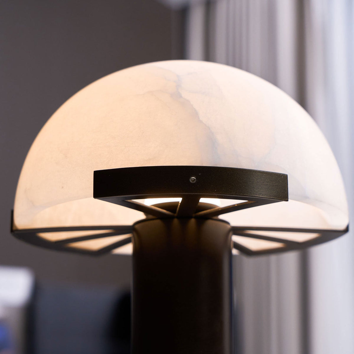 Alabaster Table Lamp with Soft Diffused Glow