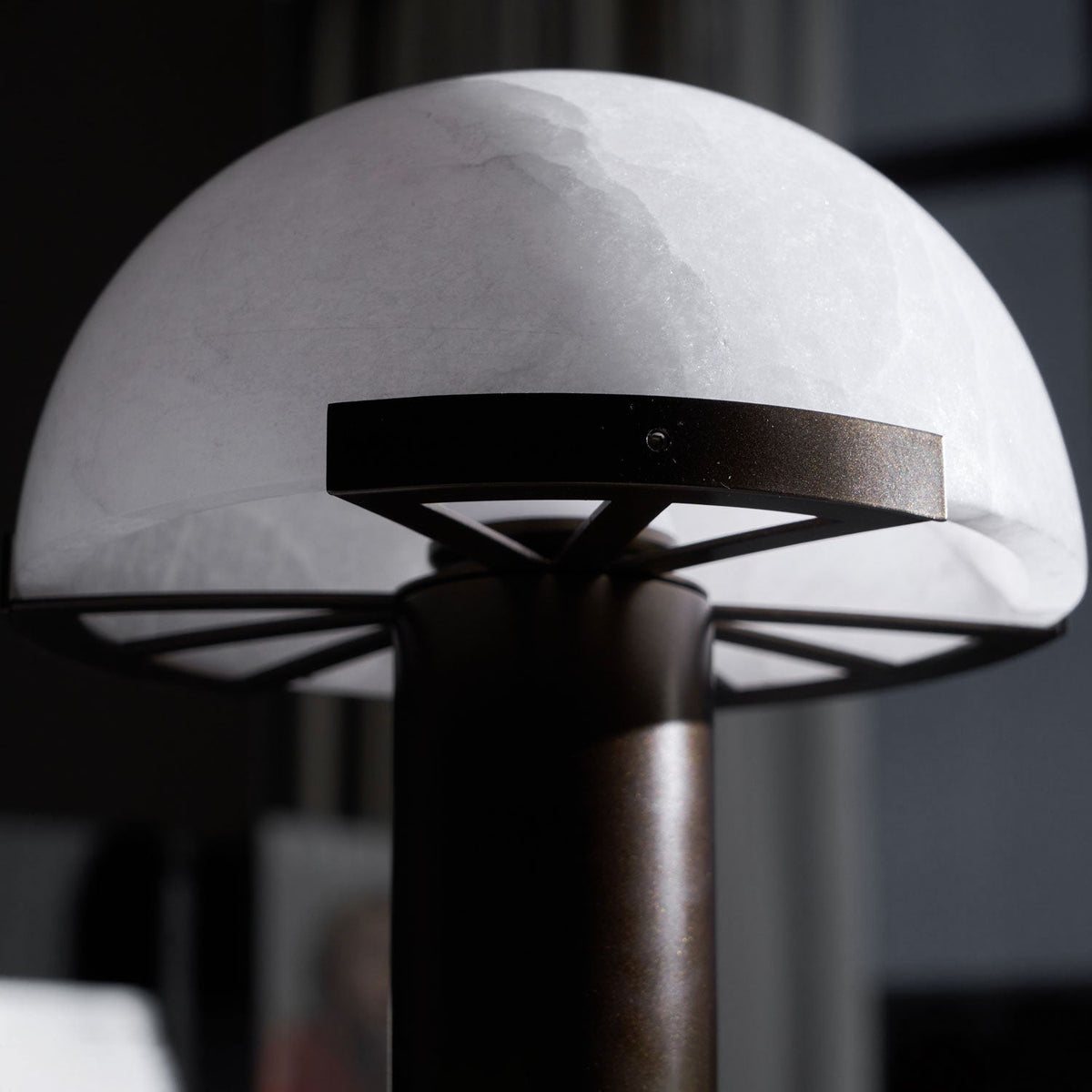 Alabaster Table Lamp with Soft Diffused Glow
