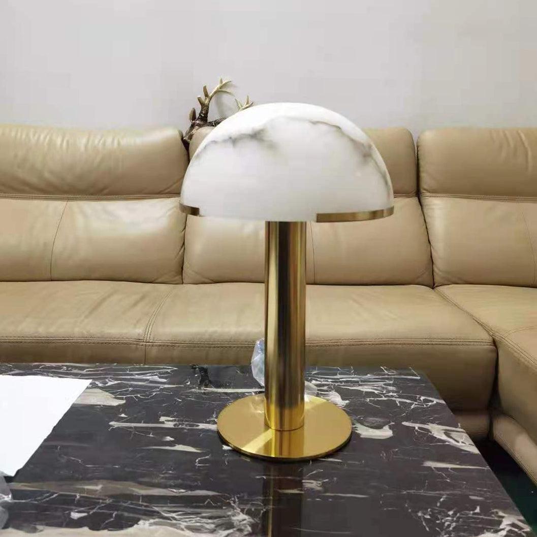 Alabaster Table Lamp with Soft Diffused Glow