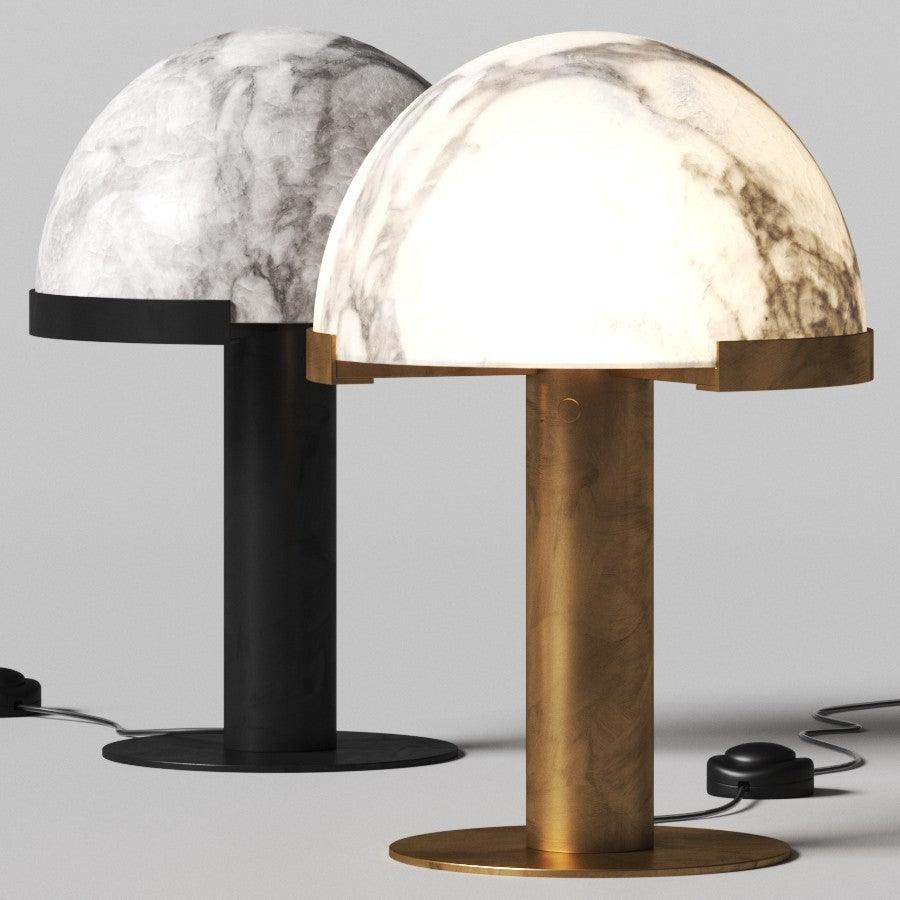 Alabaster Table Lamp with Soft Diffused Glow