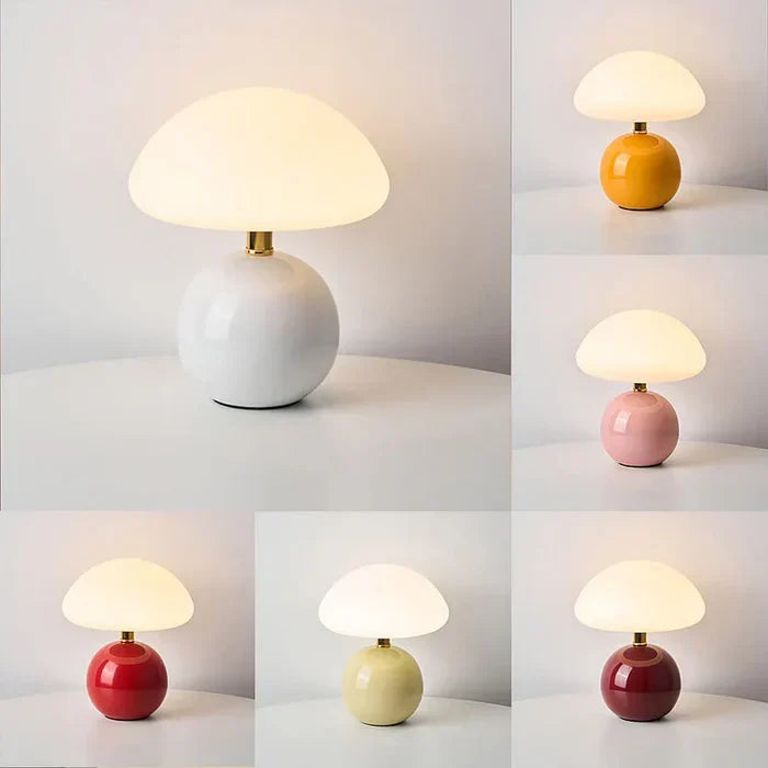 Mushroom Table Lamp with Soft Ambient Light