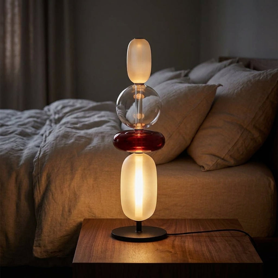 Halo Glass Table Lamp with Warm Ambient Glow