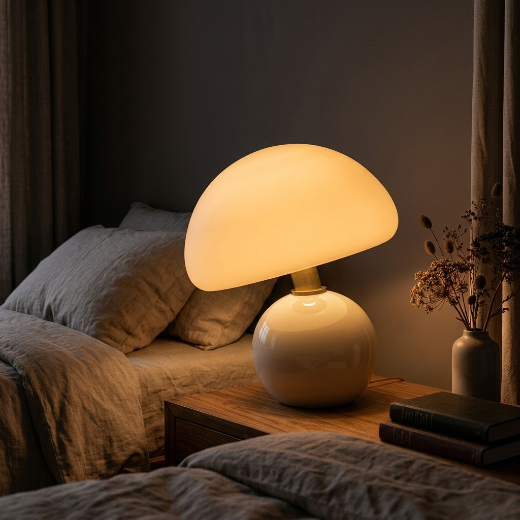 Mushroom Table Lamp with Soft Ambient Light