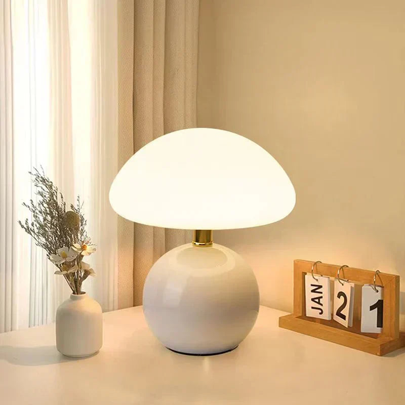 Mushroom Table Lamp with Soft Ambient Light